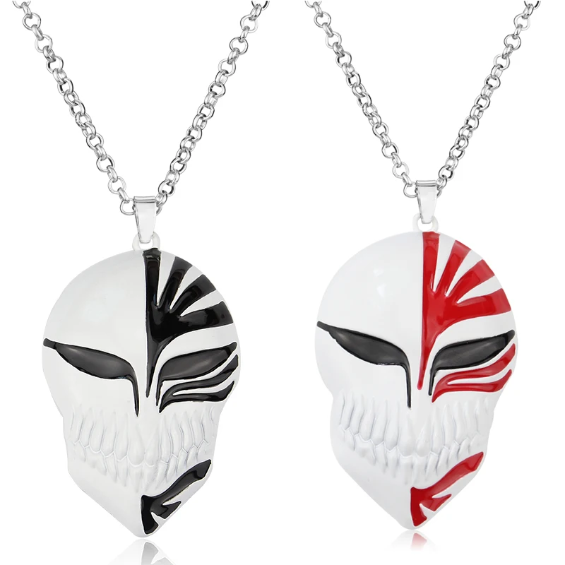 

Hot Sale Anime Bleach Kurosaki Mask Logo Pendant Necklace