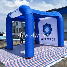 Пользовательские Прохладный Королевский синий цвет надувные тент шатер с логотипом для рекламы в Норвегии