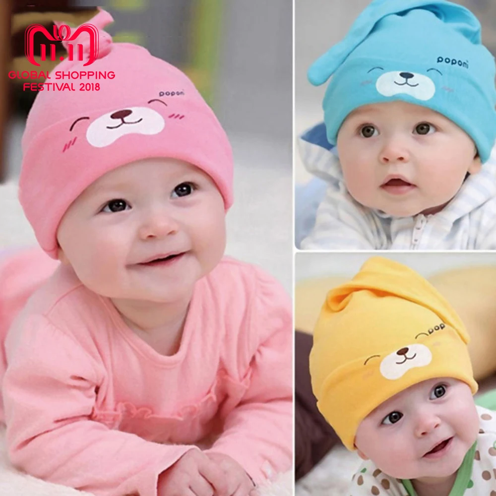 

New Baby Hat Autumn Winter Baby Beanie Warm Sleep Cotton Toddler Cap Kids Newborn Clothing Accessories Hat