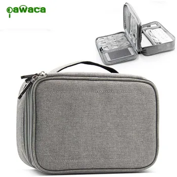 

Portable Travel Electronic Accessories Cable Organizer Bag SD Cards Flash Drives Wires Earphones USB Cable Layer Storage Box
