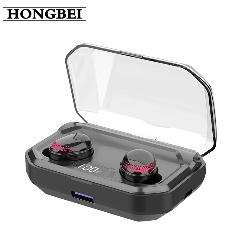 

X10 TWS Bluetooth headset In-Ear Smart Touch Stereo Bluetooth 5.0 Noise Cancelling waterproof Headset with 3000mAh Charging Box