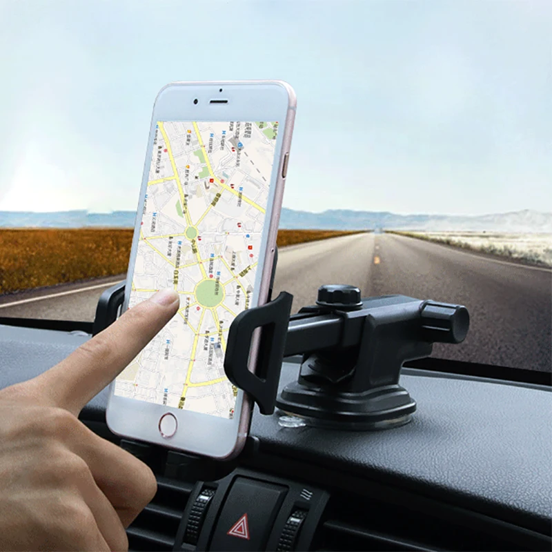 

Universal Suction Cup Car Phone Holder Dashboard Windshield Cell Phone Stand GPS Bracket In Car Mobile Mount Accessories Auto
