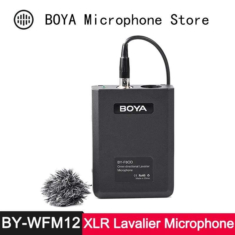 BOYA BY-F8OD XLR петличный инструмент микрофон для вокальной акустической гитары