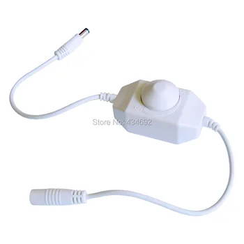 

New LED Light Lamp Strip Line Dimmer Brightness Adjustable Controller DC line and Rotate button Dimmer