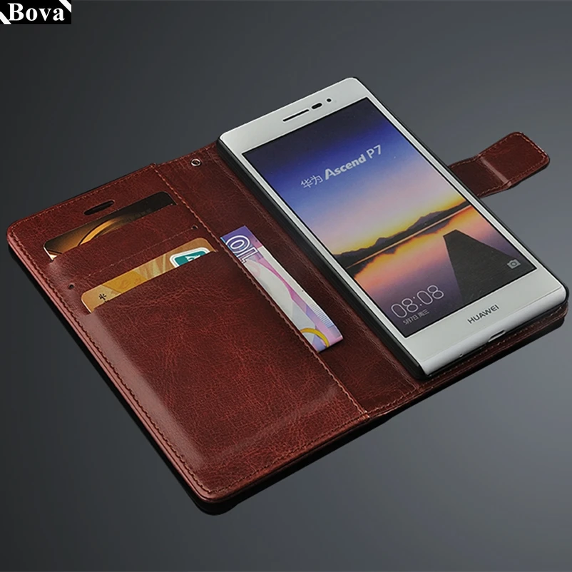 Fundas для huawei P7 держатель для карт чехол для huawei Ascend P7 из искусственной кожи Чехол кошелек Чехол флип-чехол для телефона чехлы для телефонов