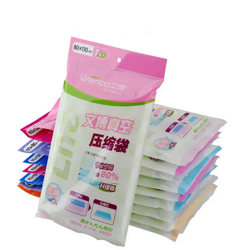 

High Quality 5 Sizes Space Saver Saving Storage Seal Vacuum Bags Compressed Organizer Full Size Drop Shipping