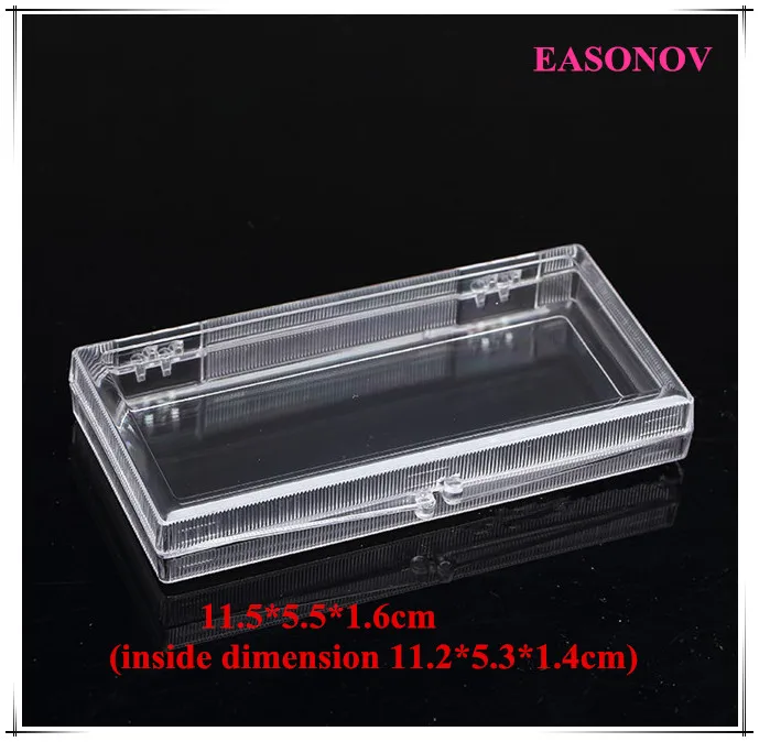 11.5*5.5*1.6CM PS transparent plastic box sample collection box display