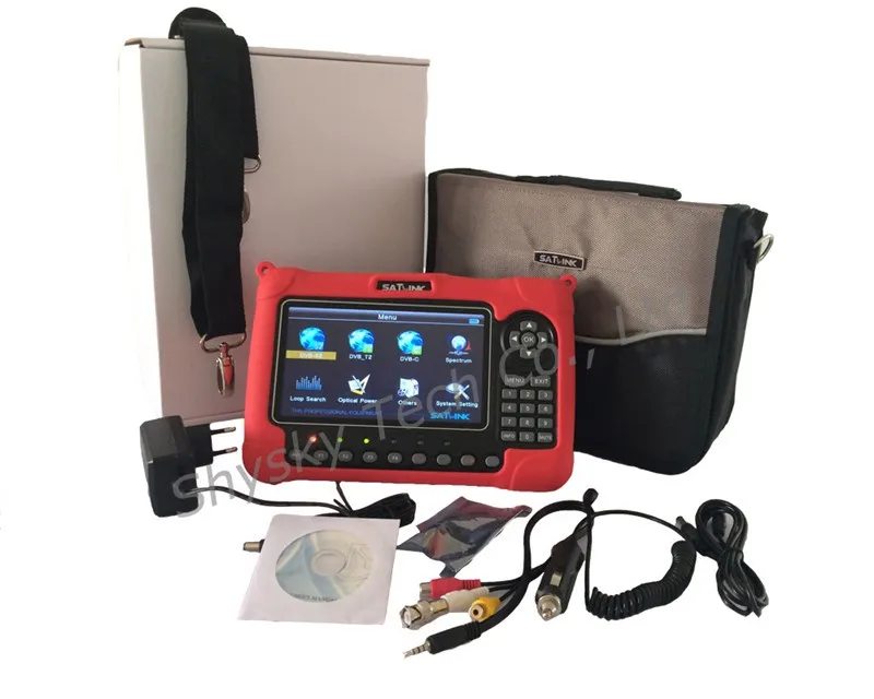 SATLINK WS-6980 DVB-S2+ DVB-C+ DVB-T2 комбинированный оптический анализатор спектра обнаружения мощности спутниковый искатель