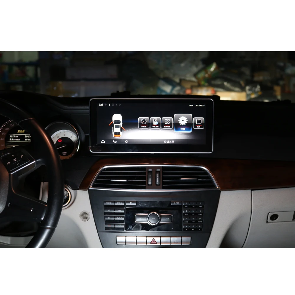 Sale 4-Core 2+32G Car Android 8.1 10.25 inch Display for Mercedes Benz C Class W204 2011-2013 Command System Upgrade Head Up Screen 1