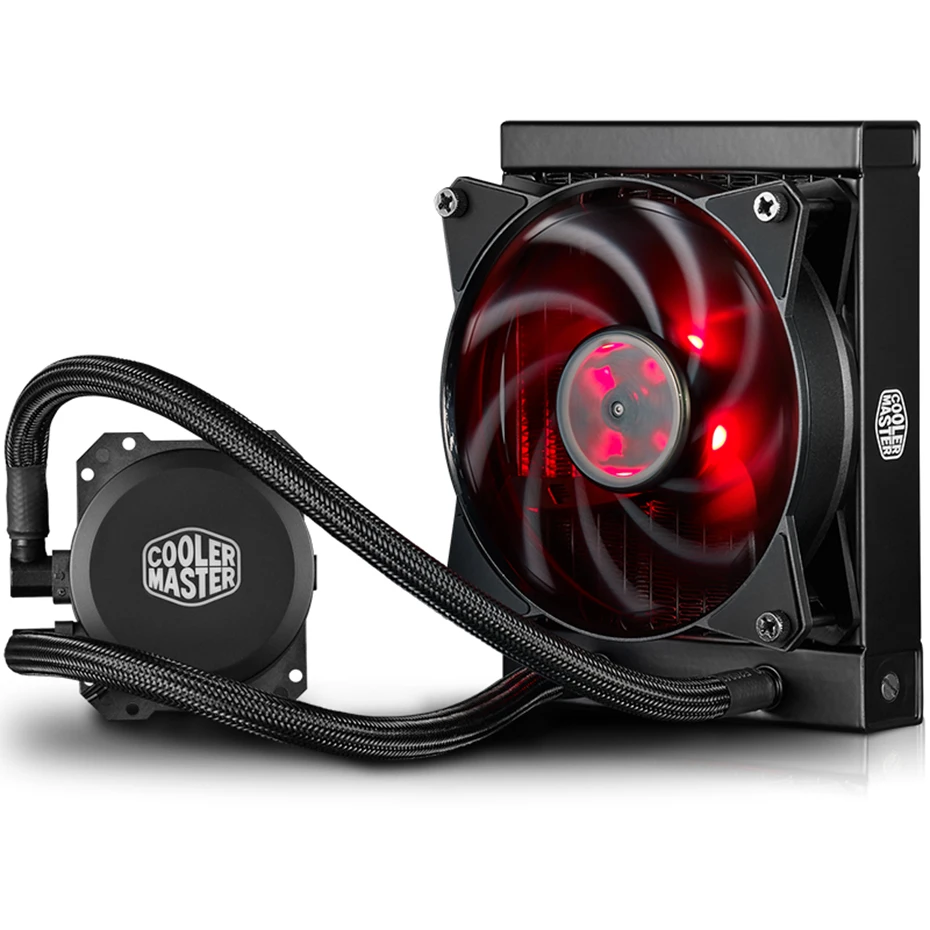 Кулер Cooler Master B120 B240 CPU кулер для воды 120 мм красный светодиод тихий вентилятор для Intel 1155 1156 2011 2066 AMD AM4 AM3 CPU жидкостное охлаждение