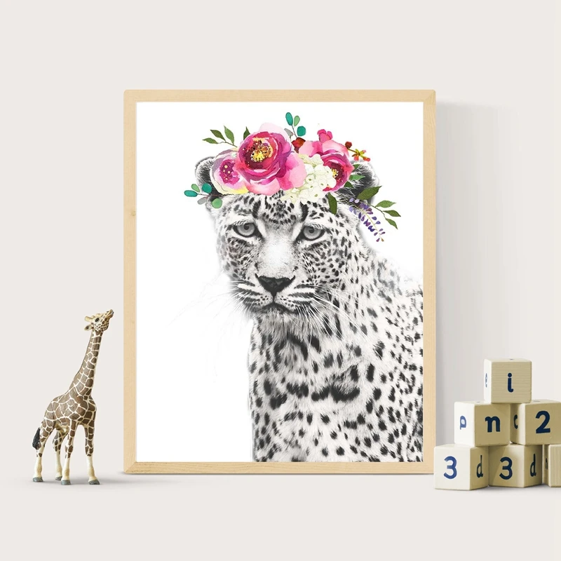 Cute Flower Leopard Prints
