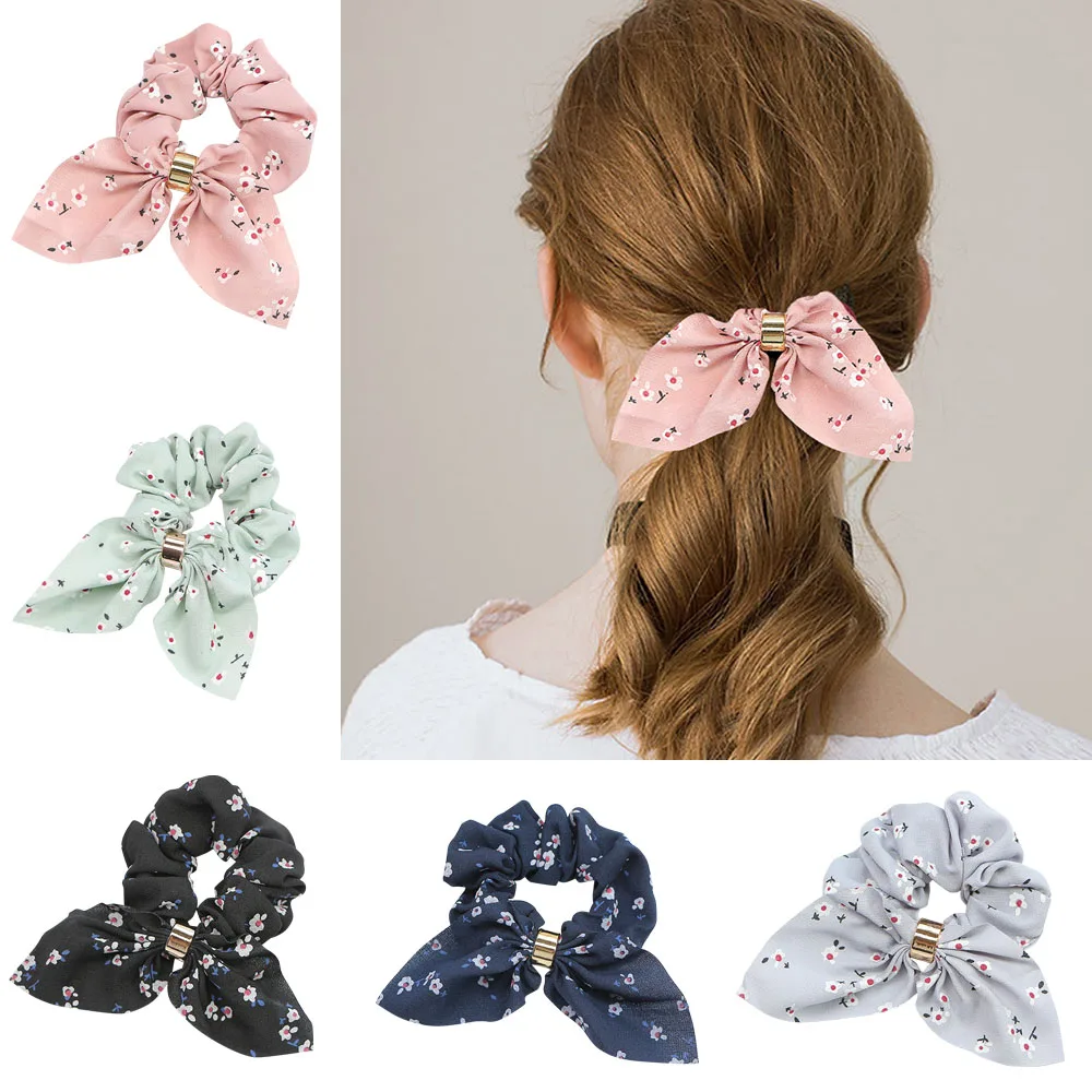 Floral Elastic Hair Ring Hair Band Headband Hair Accessories For Gilrs Femal New