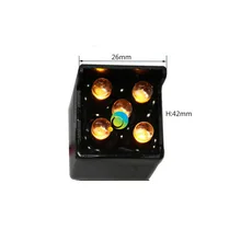 DC12V 26 мм желтый цвет светодиодный стрелка доска части светодиодный пиксель кластер сигналы светофора