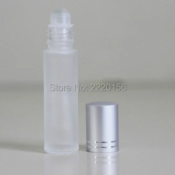 

10ml 1/3oz Roll on Essential Oils BOTTLE Glass Fragrance Frosted Empty Glass Perfume Bottle Roller Ball Free shipping 500pcs