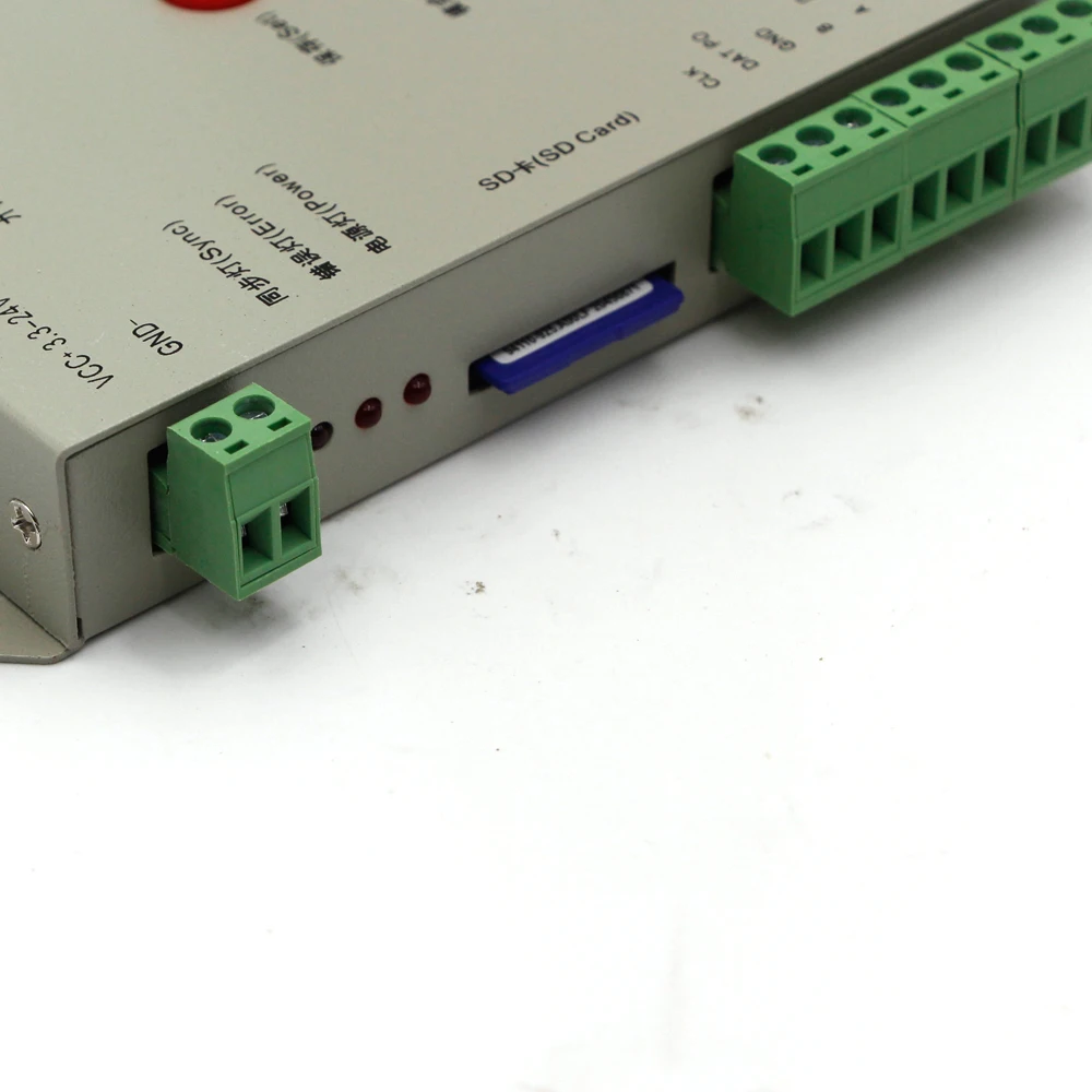 T1000S пиксели DMX 512 контроллер 256 sd карта WS2801 WS2811 WS2812B LPD6803 СВЕТОДИОДНАЯ лента DC5V 24V T