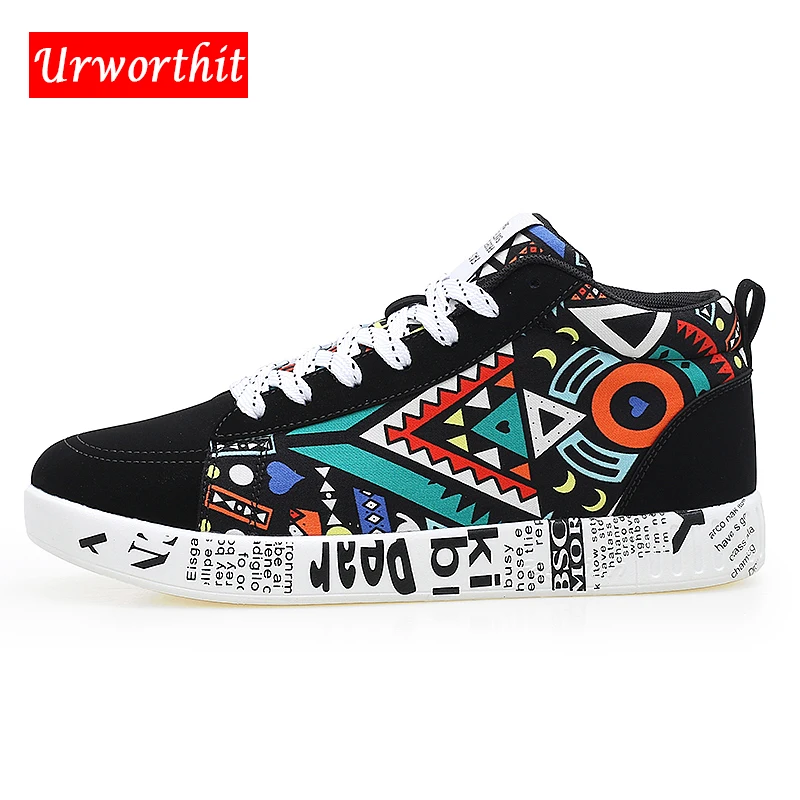 

2018 Unisex Lover Women Canvas Espadrilles Sneakers Shoes Female Snickers S Plus Size Lady Casual Creepers Graffiti Flats