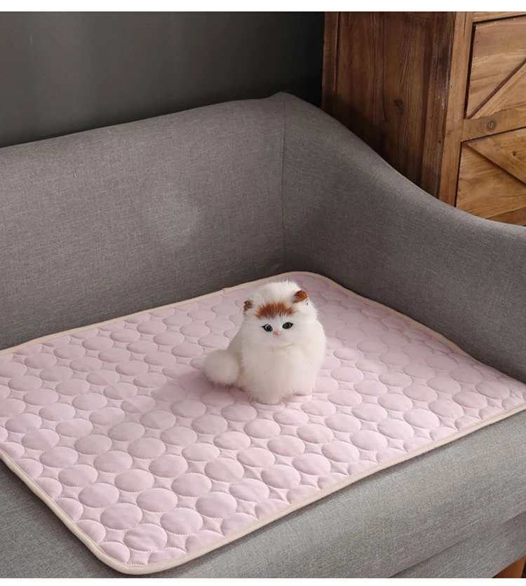 Petshy Pet Pad летний охлаждающий матрас собачьи матрасы-лежанки охлаждающая подушка для домашних животных холодный шелк влагостойкий кулер Матрас Подушка для щенка Спящая