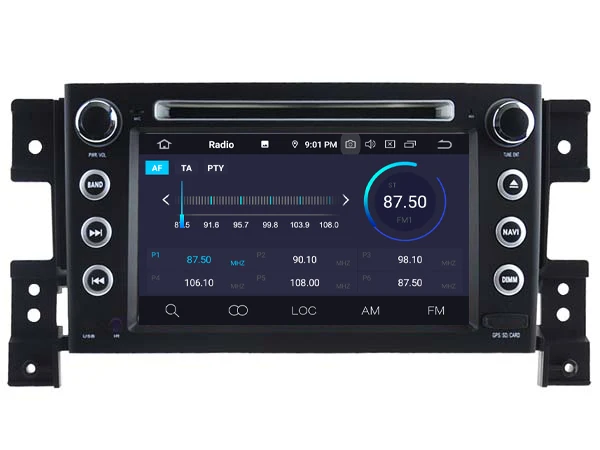 7'' IPS Android 9.0 Octa Core Car DVD GPS Player For SUZUKI GRAND VITARA 2005-2012 Multimedia Auto Radio Navigation Wifi/4G DAB+