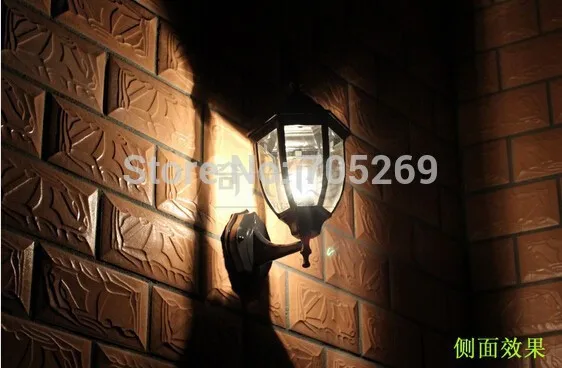 Деревенский Открытый водонепроницаемый фонари из кованого алюминия бра балкон лампа