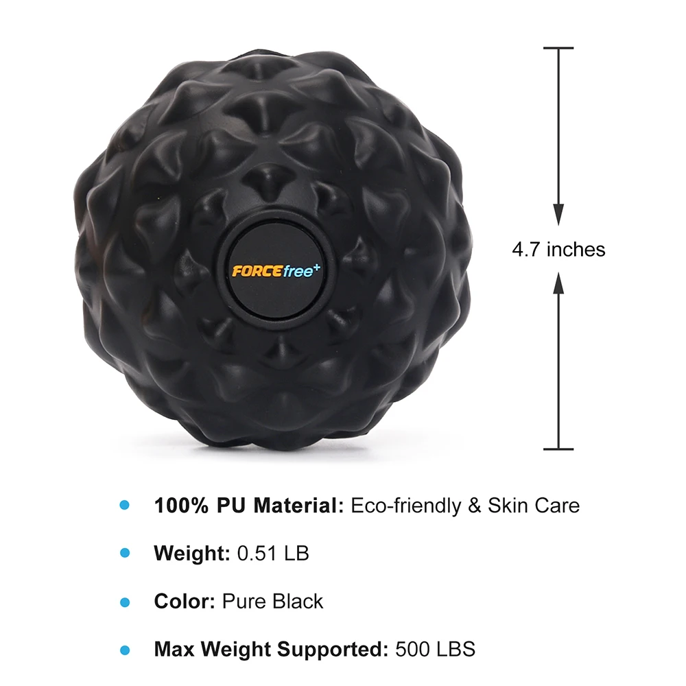 Forcefree+ PU Fitness Ball Deep Tissue Single Mobility Ball Therapy Massage Handheld 