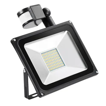 

1PCS Led Flood Light 50W 220V Motion Sensor Outdoor Projector Light Waterproof Spotlight Led Searchlight Induction Street Light
