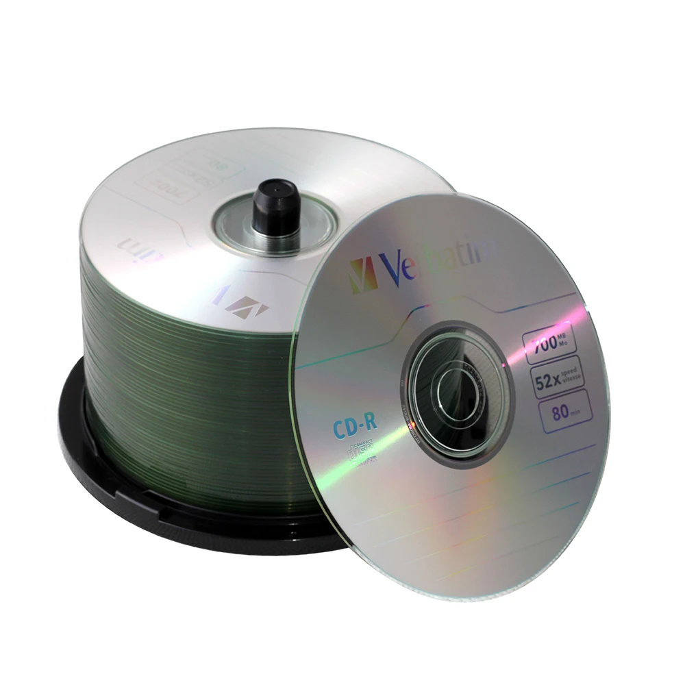 DVD диски Verbatim 50 шт/партия флэш 700 Мб 80 минут 52X фирменные записываемые медиа 50PK