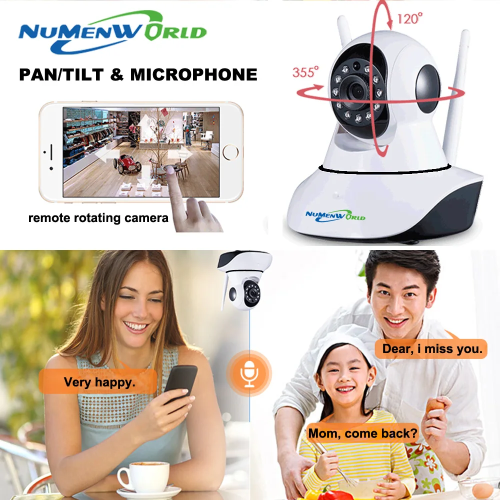 Новинка 720P ip камера WIFI видео Babyphone беспроводная веб Пульт дистанционного