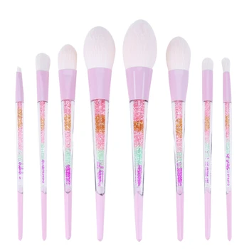 

8pcs/set Acrylic Makeup Brush Foundation Powder Blush Makeup Cosmetic Tool