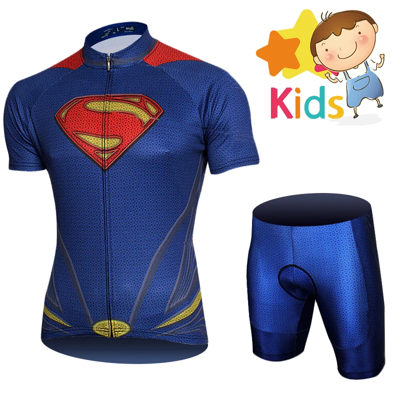 Одежда для велоспорта Marvel Super Hero для детей, велосипедная одежда Pro, комплект для велоспорта, Детский комплект для велоспорта Железный