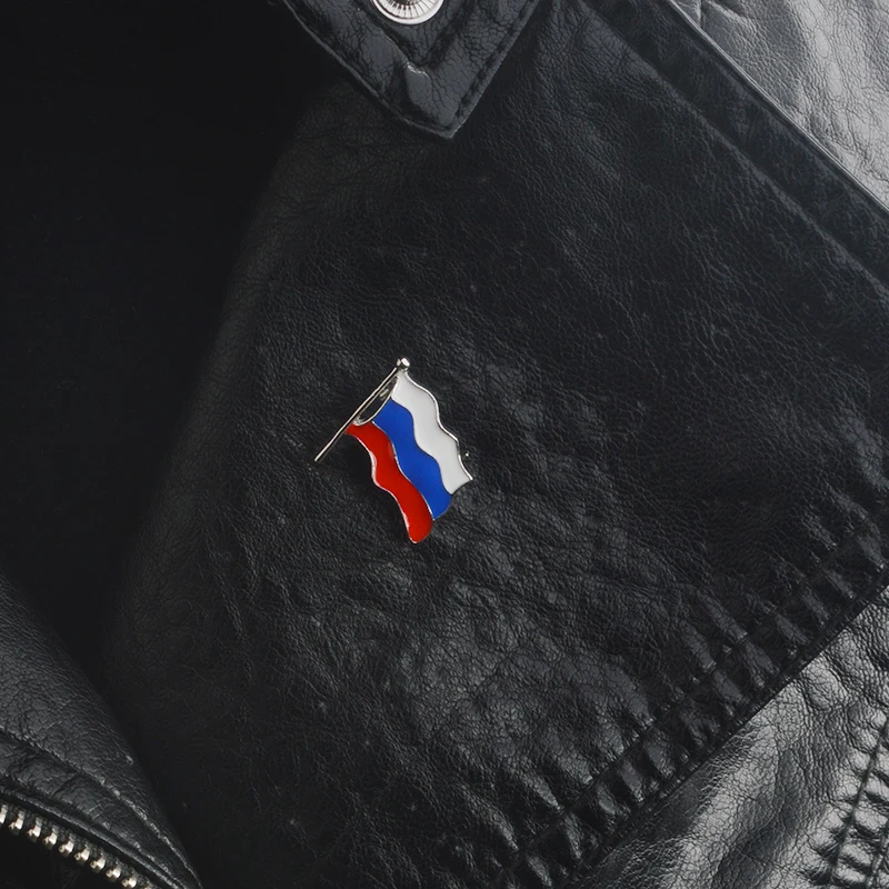

Russia Flag Lapel Pin Hard enamel lapel pin Badges Jackets Backpack Jeans Jewelry Accessories For Women Men Russian