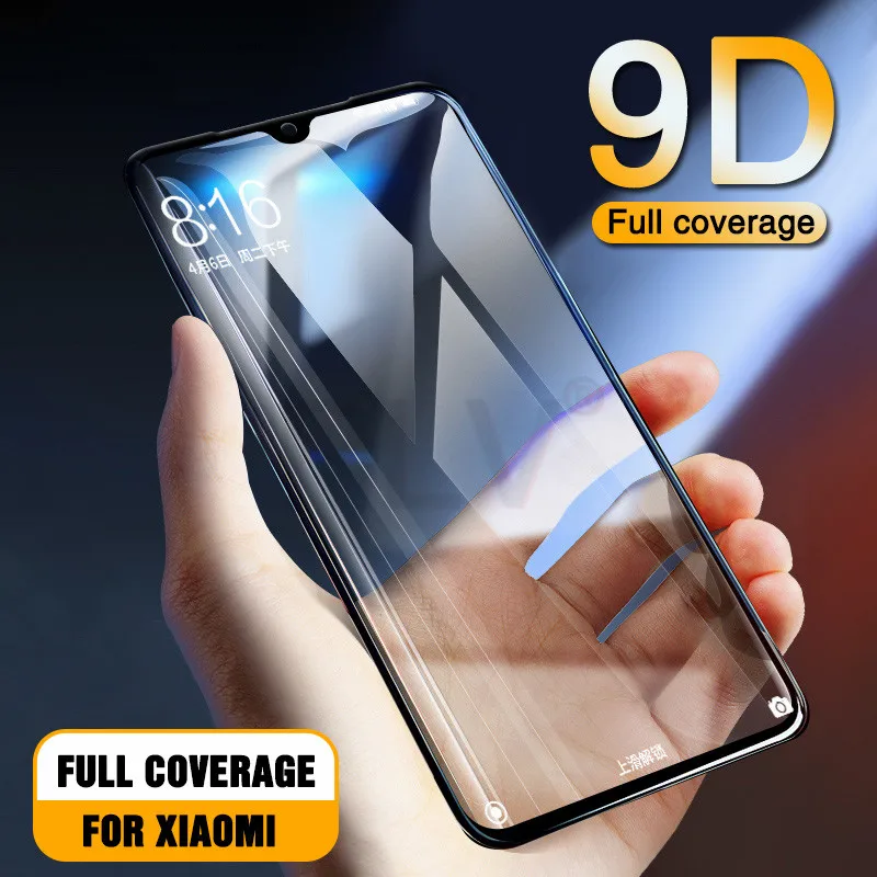 

9D Cuvred Tempered Glass On For Xiaomi mi 8 A2 Lite Mi 9 Screen Protector Glass For Redmi Note 7 5 6 PRO Protective Glass Film