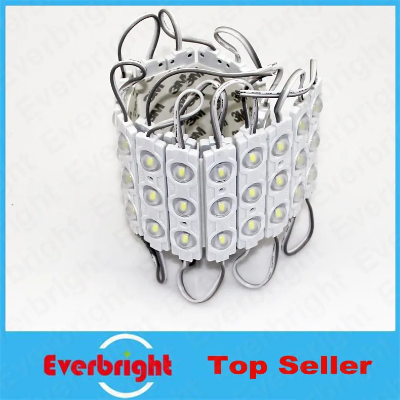

1000pcs/lot High Brightness SMD5050 3 LED Module 12V Waterproof IP65 For LED Channel Letter Advertising Sign With lens