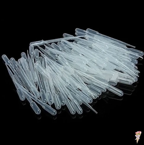 3MLDisposable Pipettes Plastic Squeeze Transfer Pipettes Dropper Silicone Mold For UV Epoxy Resin Craft Jewelry Making 10Pcs photo