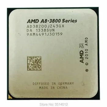 

AMD A8-Series A8-3820 2.8 A8 3820 GHz Quad-Core CPU Processor AD3820OJZ43GX Socket FM1