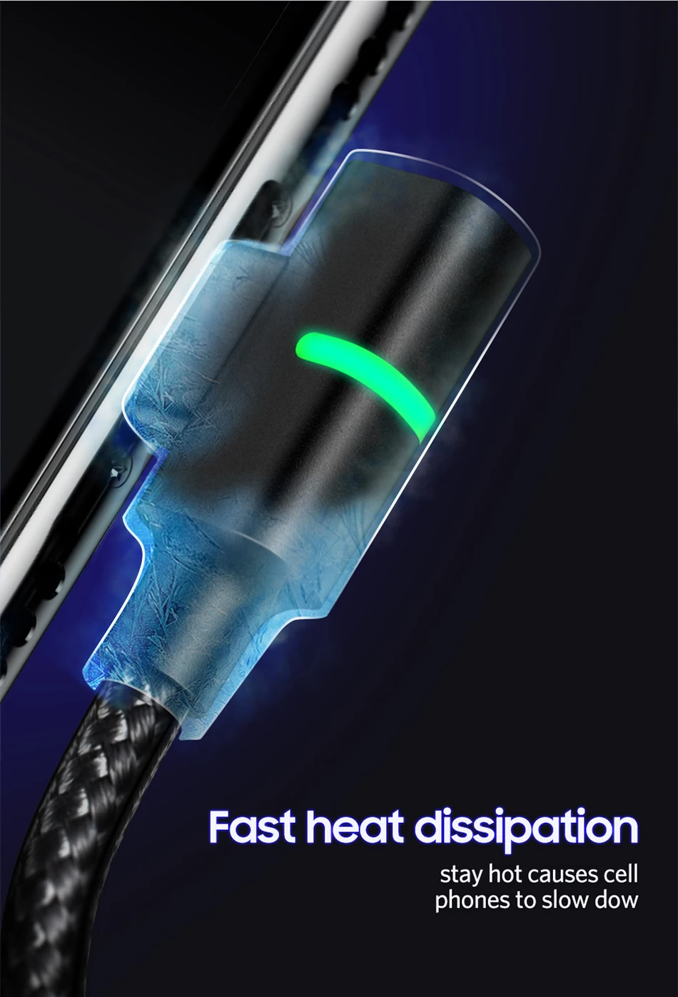 Benks Dual L Shape Lightning Data Cable 8 Pin For iPhone X XS XR 10 8 7 6s 5 Plus Fast Charge USB Charging Cables LED Light 1 (6)
