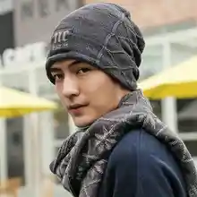 Настоящие Новые шапки, зимняя корейская модная мужская шапка, уличные зимние шапки, вязаная шапка с черепом, толстые мешковатые теплые Skullies, touca Gorro