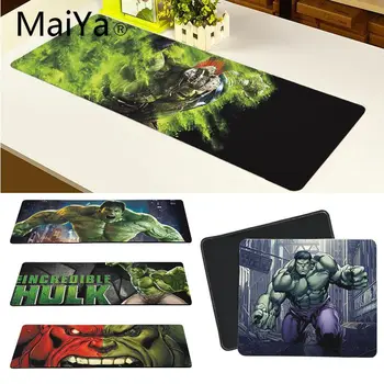 

Maiya High Quality Marvel Hulk Natural Rubber Gaming mousepad Desk Mat Free Shipping Large Mouse Pad Keyboards Mat
