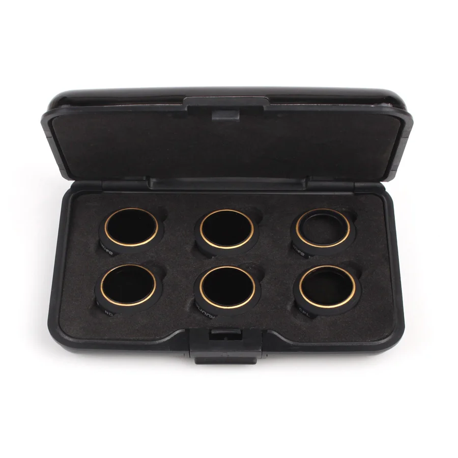 

6 in 1 Mavic Filter Kit UV Circular Polarizer Neutral Density Filters MCUV /CPL/ND4/ND8/ND16/ND32 Filter Set for DJI MAVIC Pro