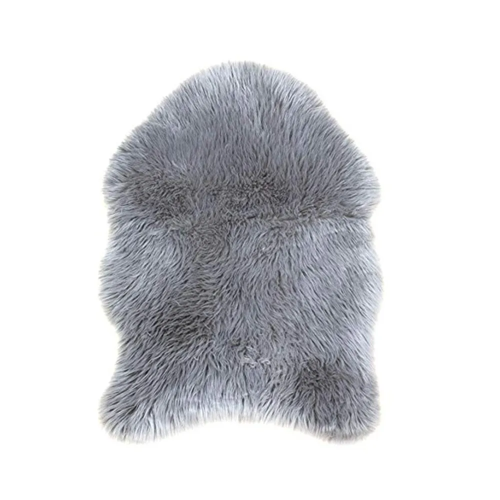 Домашний Декоративный Ковер из мягкой искусственной шерсти коврик из овчины покрытие стула искусственная шерсть Теплый Ковер с длинным ворсом подушка для сиденья новая подушка