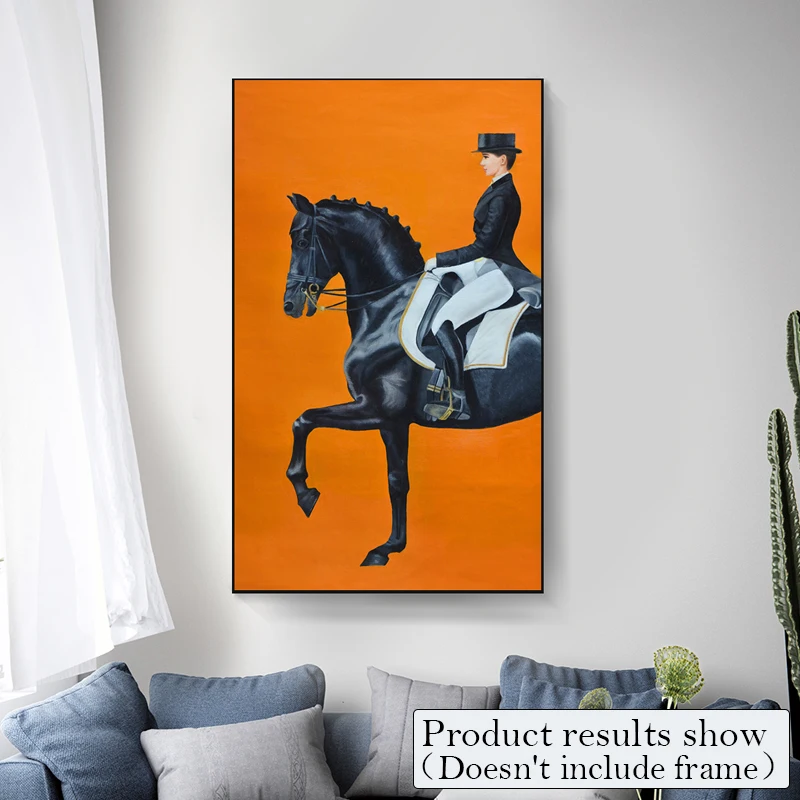 Us 2 6 30 Off Nordic Style Modern Hd Equestrian Canvas Painting Posters And Prints Fashion Decor Wall Art Pictures For Living Room Bedroom In