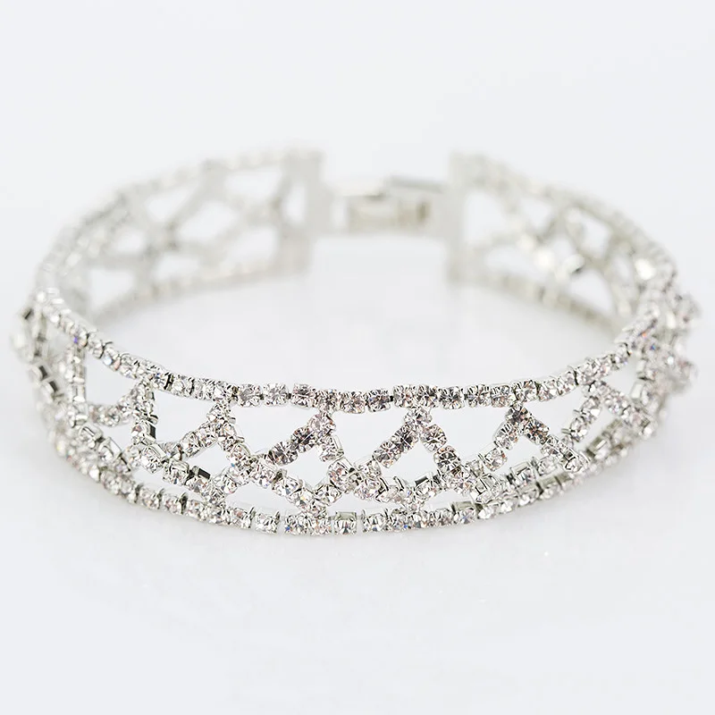 2017 свадебные браслеты новое поступление полная звезда Супер Сияющие Хрустальные