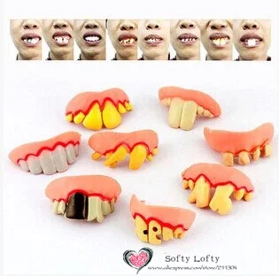 Bad Teeth funny prank joke toys - Front 1