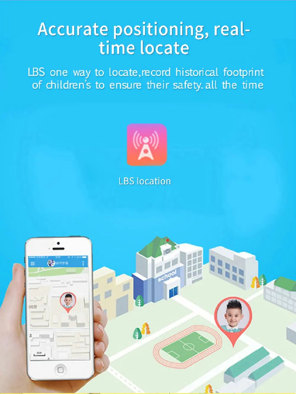 Новейший водонепроницаемый трекер умные детские часы анти-потеря SOS Вызов умные часы определение местоположения локатор для iOS Android телефон