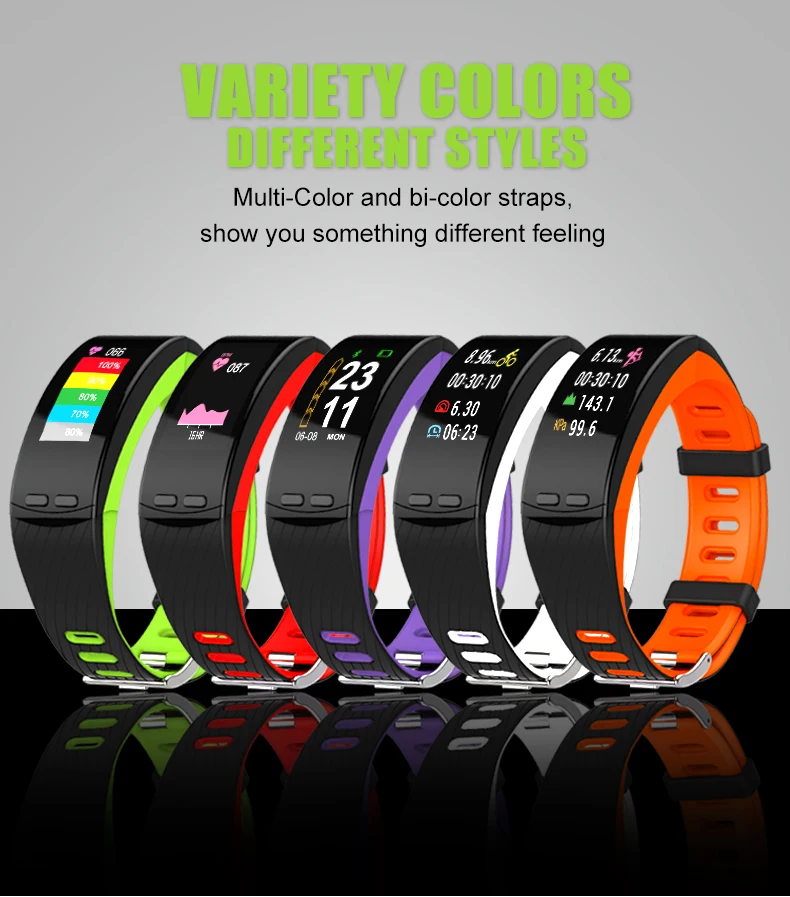  2018  P5 Smartbrand GPS - Smart  Heart Rate Monitor Smart Band Watch Phone Activity Tracker (15)