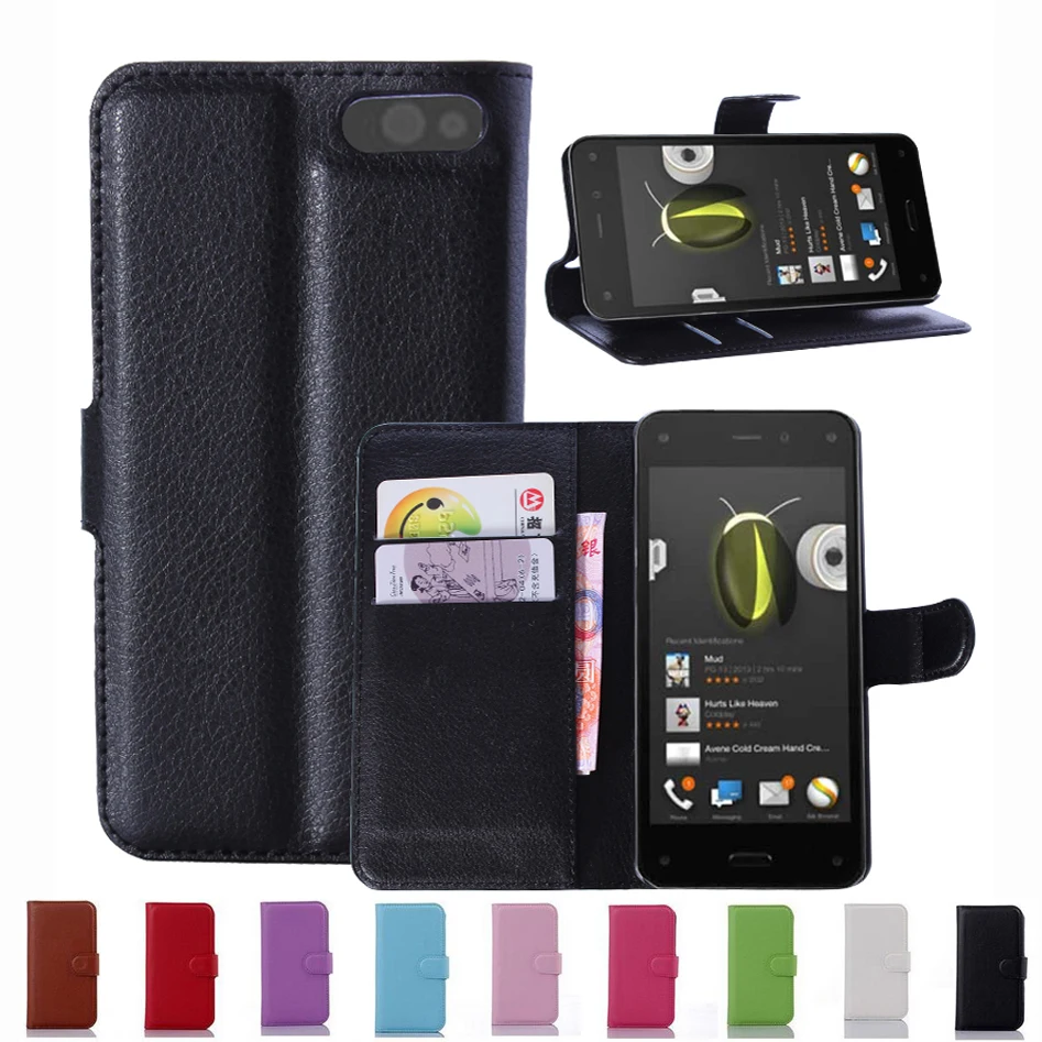 for Amazon Fire Phone Wallet Flip PU Leather Case Card