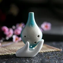 6 отверстий окарина alto C двойной цвет переменной узкий интонации звук Добро пожаловать школьная