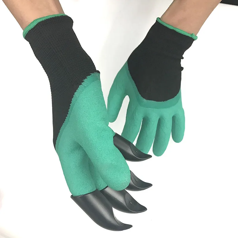 1 пара садовых перчатки для копания с когтями копания грязи раскопки перчатки для копания Защитные изоляционные перчатки