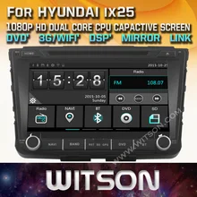WITSON CAR DVD GPS For HYUNDAI ix25 car audio navi with Capctive Screen 1080P DSP WiFi 3G DVR Good Price GIFT+Free shipping