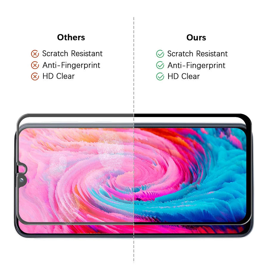 Закаленное стекло для защиты экрана Samsung galaxy A40 A50 A10 A20 A70 A30 защитное полное