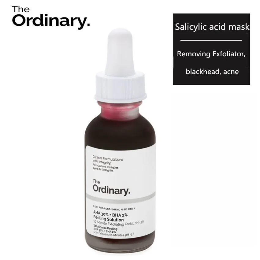

AHA 30% + BHA 2% Fruit acid mask Shrinking pore exfoliating salicylic Remove Acne Scars Facial Serum